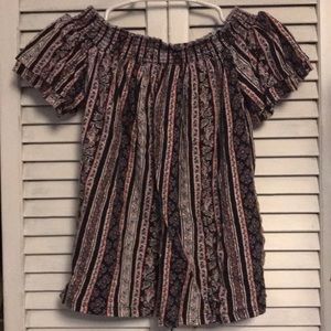 Cato off the shoulder bohemian top